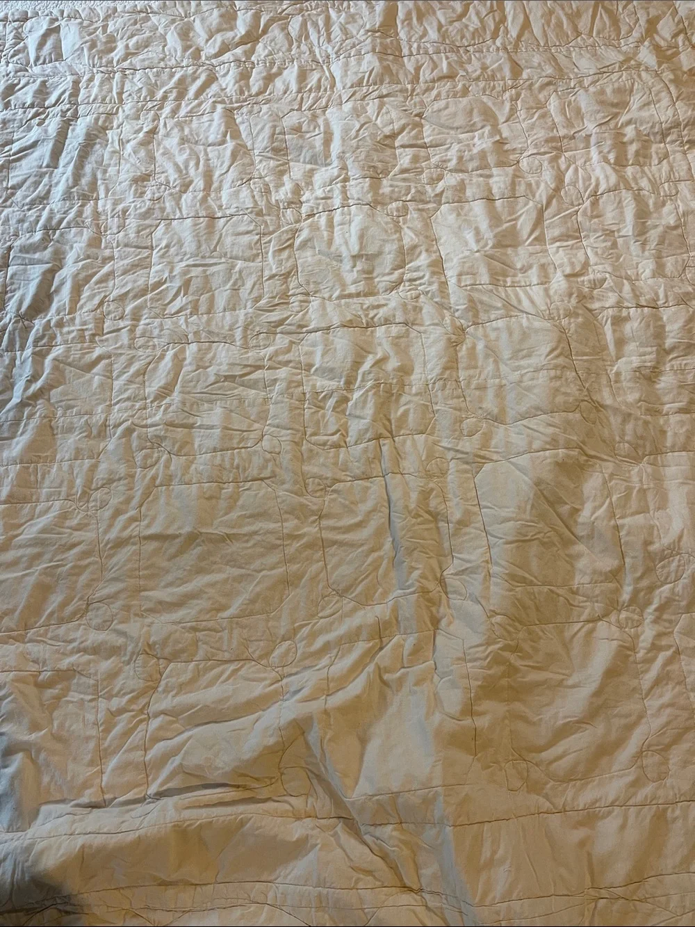 Quilted embroidered floral reversible bedspread cream purple twin throw